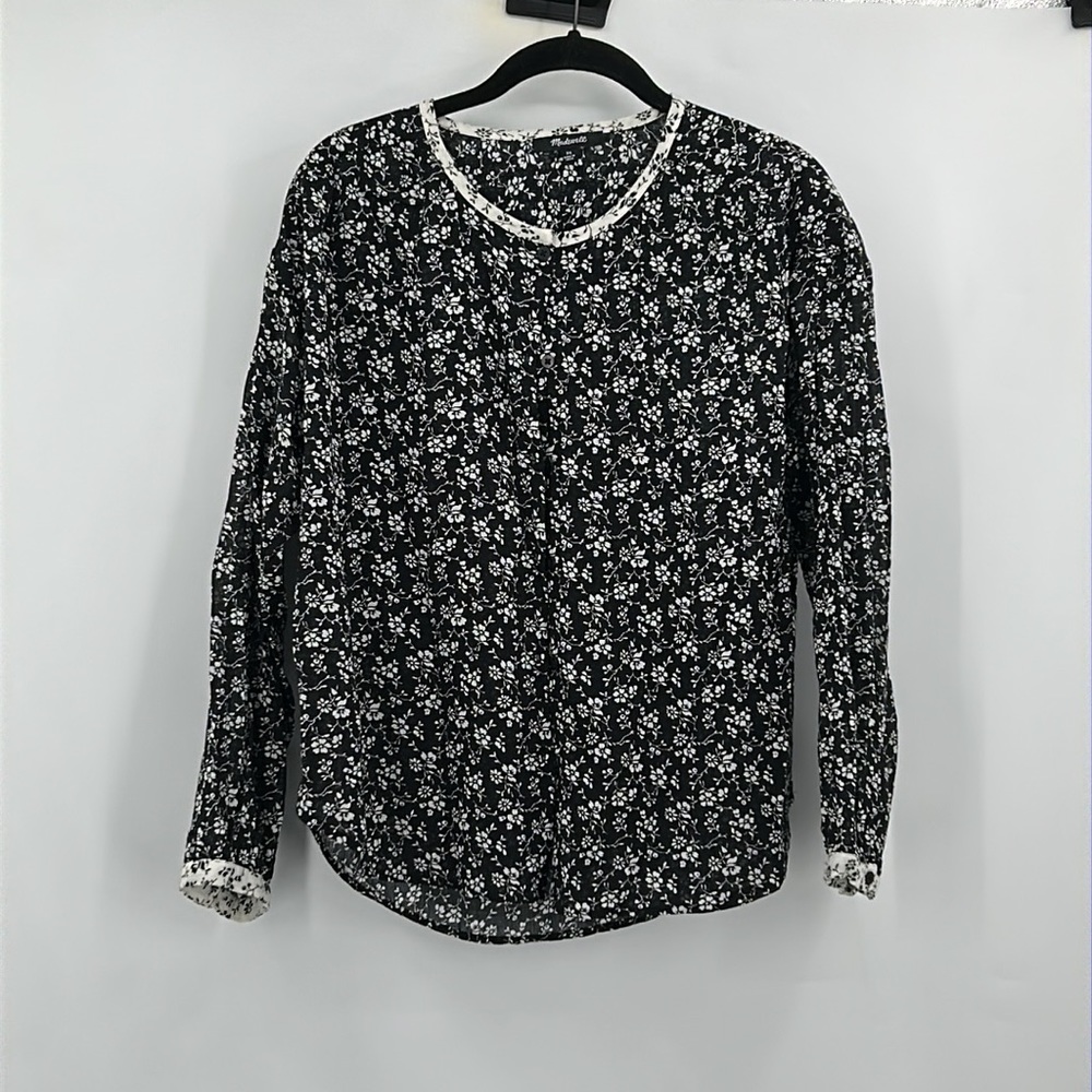 Madewell Print-Mix Meadow Shirt in Branch Floral Size XS - Picture 3 of 8